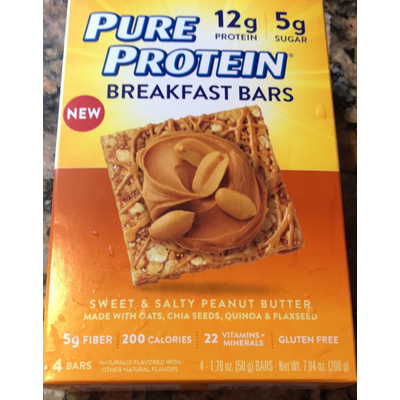 Breakfast Bars, Sweet & Salty Peanut Butter