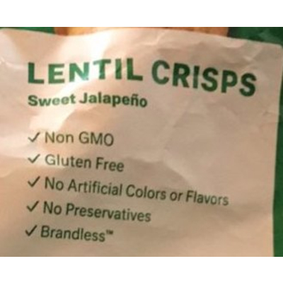 Lentil Crisps, Sweet Jalapeno