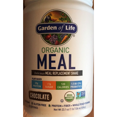 Organic Meal Replacement Shake, Chocolate
