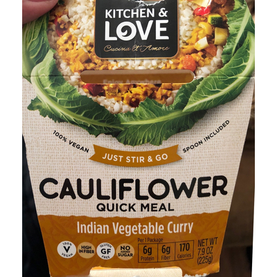 Indian Vegetable Curry Cauliflower Quick Cup