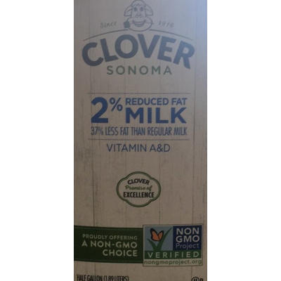 2% Reduced Fat Milk