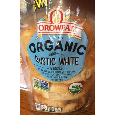 Organic Rustic White Bagels