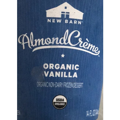 Almond Creme Frozen Dessert, Organic Vanilla
