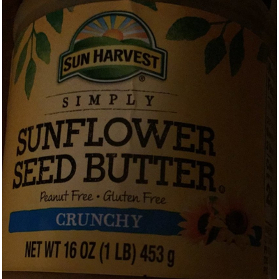 Sunflower Seed Butter, Peanut Free, Gluten Free Crunchy