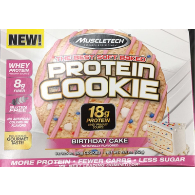 Soft Baked Protein Cookie, Birthday Cake