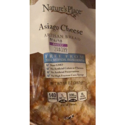 Asiago Cheese Artisan Bread