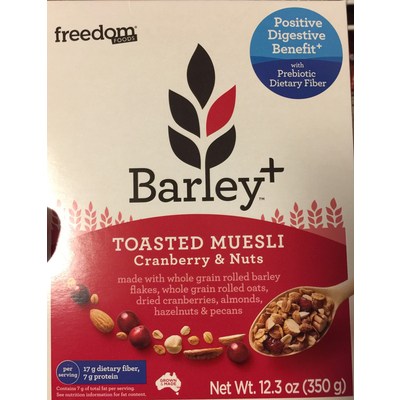 Barley Toasted Muesli, Cranberry & Nuts