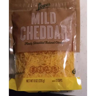 Mild Cheddar, Finely Shredded Natural Cheese