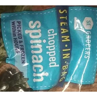 Steam in Bag, Chopped Spinach