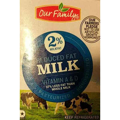 Reduced Fat Milk