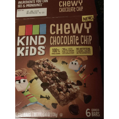 Granola Bars, Chewy Chocolate Chip