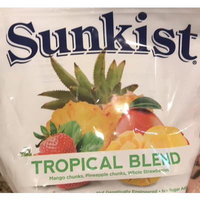 Tropical Blend, Mango Chunks, Pineapple Chunks, Whole Strawberries