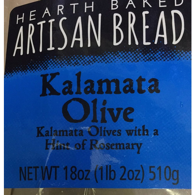 Artisan Bread, Kalamata Olive