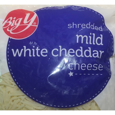 Mild White Cheddar Cheese, Shredded