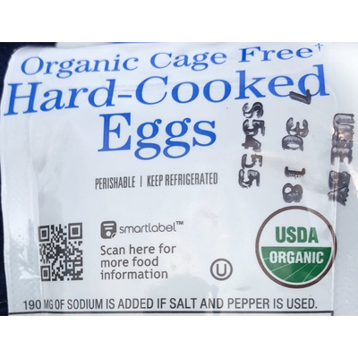 Eggs, Organic Cage Free, Hard-Cooked
