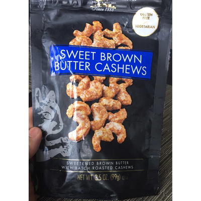 Cashews, Sweet Brown Butter