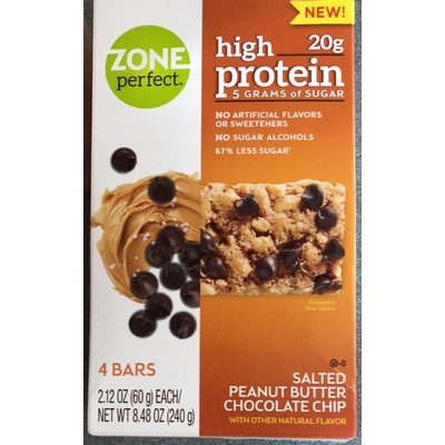 Protein Bar, Salted Peanut Butter Chocolate Chip