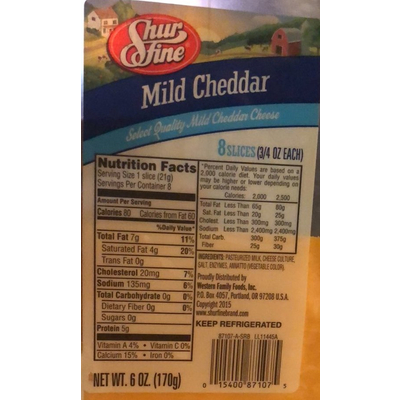 Mild Cheddar Cheese Slices