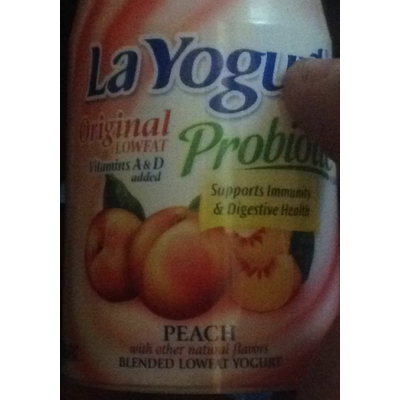 Blended Lowfat Yogurt, Peach