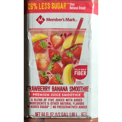 Premium Juice Smoothie, Strawberry Banana