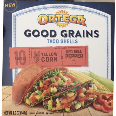 Taco Shells - Yellow Corn & Red Bell Pepper