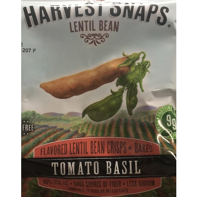 Lentil Bean Crisps, Tomato Basil