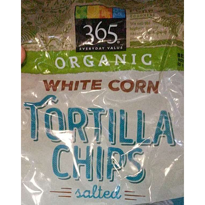 White Corn Tortilla Chips, Salted