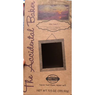 Artisan Flatbread Crackers, Sea Salt
