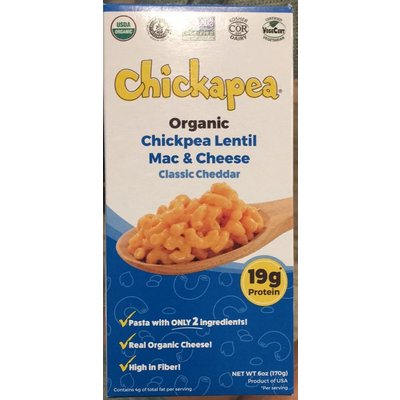 Organic Chickpea Lentil Mac & Cheese, Classic Cheddar
