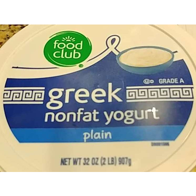 Greek Nonfat Yogurt, Plain