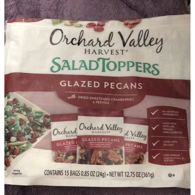 Salad Toppers, Glazed Pecans with Dried Sweetened Cranberries & Pepitas