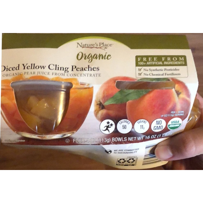 Diced Yellow Cling Peaches