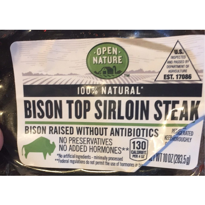Bison Top Sirloin Steak