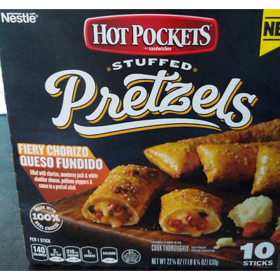 Stuffed Pretzels, Fiery Chorizo Queso Fundido