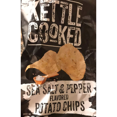 Kettle Cooked Potato Chips, Sea Salt & Pepper Flavored