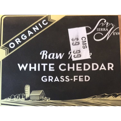 White Cheddar, Raw Milk, Organic