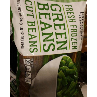 Green Beans, Fresh Frozen, Cut Beans