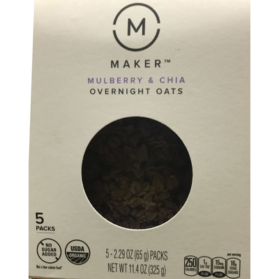 Mulberry & Chia Overnight Oats