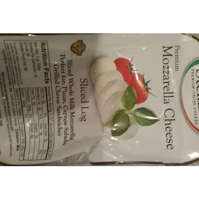 Mozzarella Cheese, Sliced Log