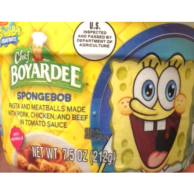 Spongebob Pasta and Meatballs