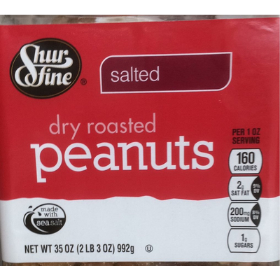 Peanuts, Dry Roasted Salted