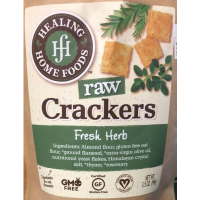 Raw Crackers, Fresh Herb
