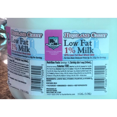 Low Fat 1% Milk