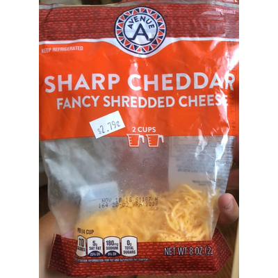 Fancy Shredded Cheese, Sharp Cheddar