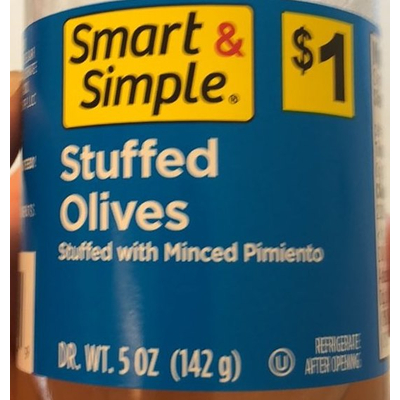 Olives, Stuffed with Minced Pimiento