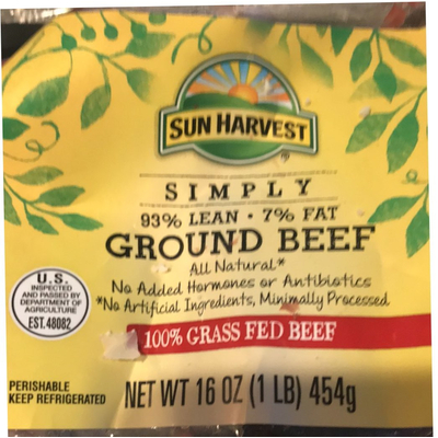 Ground Beef, 93% Lean