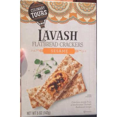 Lavash Flatbread Crackers, Sesame