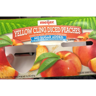 Yellow Cling Diced Peaches