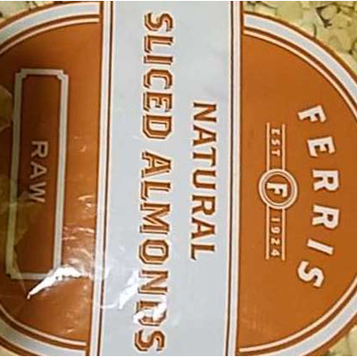 Natural Sliced Almonds, Raw