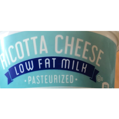 Ricotta Cheese, Low Fat Milk